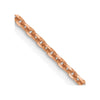 14K Rose Gold 20 inch 1.8mm Diamond-cut Cable with Lobster Clasp Chain