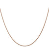 14K Rose Gold 30 inch 1.05mm Diamond-cut Spiga with Lobster Clasp Chain