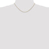 14K Rose Gold 16 inch 1.05mm Diamond-cut Spiga with Lobster Clasp Chain