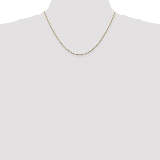 14K Rose Gold 18 inch 1.05mm Diamond-cut Spiga with Lobster Clasp Chain