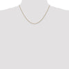 14K Rose Gold 18 inch 1.05mm Diamond-cut Spiga with Lobster Clasp Chain