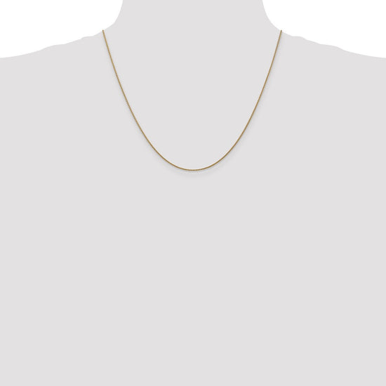 14K Rose Gold 20 inch 1.05mm Diamond-cut Spiga with Lobster Clasp Chain