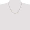 14K Rose Gold 20 inch 1.05mm Diamond-cut Spiga with Lobster Clasp Chain