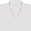14K Rose Gold 22 inch 1.05mm Diamond-cut Spiga with Lobster Clasp Chain