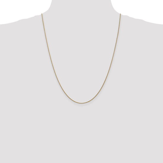 14K Rose Gold 24 inch 1.05mm Diamond-cut Spiga with Lobster Clasp Chain