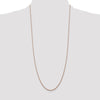 14K Rose Gold 30 inch 1.05mm Diamond-cut Spiga with Lobster Clasp Chain