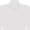 14K Rose Gold 18 inch 1mm Solid Polished Spiga with Lobster Clasp Chain