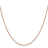 14K Rose Gold 20 inch 1.25mm Solid Polished Spiga with Lobster Clasp Chain