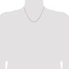 14K Rose Gold 18 inch 1.25mm Solid Polished Spiga with Lobster Clasp Chain
