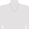 14K Rose Gold 20 inch 1.25mm Solid Polished Spiga with Lobster Clasp Chain