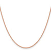 14K Rose Gold 18 inch 1.7mm Solid Polished Spiga with Lobster Clasp Chain