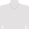 14K Rose Gold 18 inch 1.7mm Solid Polished Spiga with Lobster Clasp Chain