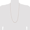 14K Rose Gold 30 inch .95mm Box Link with Lobster Clasp Chain