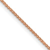 14K Rose Gold 30 inch 1.05mm Diamond-cut Spiga with Lobster Clasp Chain