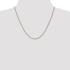 14K Rose Gold 20 inch 1.25mm Diamond-cut Spiga with Lobster Clasp Chain