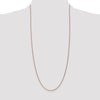 14K Rose Gold 30 inch 1.25mm Diamond-cut Spiga with Lobster Clasp Chain