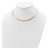 Sterling Silver Gold-plated 4mm Reversible w/2in ext Cubetto Chain