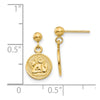14k Polished Raphael Angel Disc Dangle Post Earrings