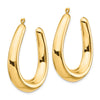 14k Polished Hollow Hoop Earring Jackets