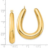 14k Polished Hollow Hoop Earring Jackets