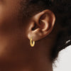 Gold Texturen Hoop Earrings