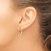 Gold Texturen Hoop Earrings