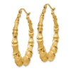 Gold Bamboo Hoop Earrings