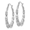 Gold Bamboo Hoop Earrings