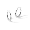 Gold Bamboo Hoop Earrings