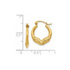 Gold Rams Head Hoop Earrings