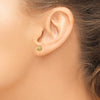 14k Madi K Polished and Diamond-cut Swirl 5mm Button Post Earrings