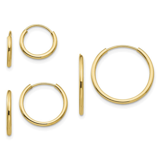 Madi K® Gold Hoop Earring Sets