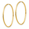 14k Madi K 1.25x33mm Endless Hoop Earrings