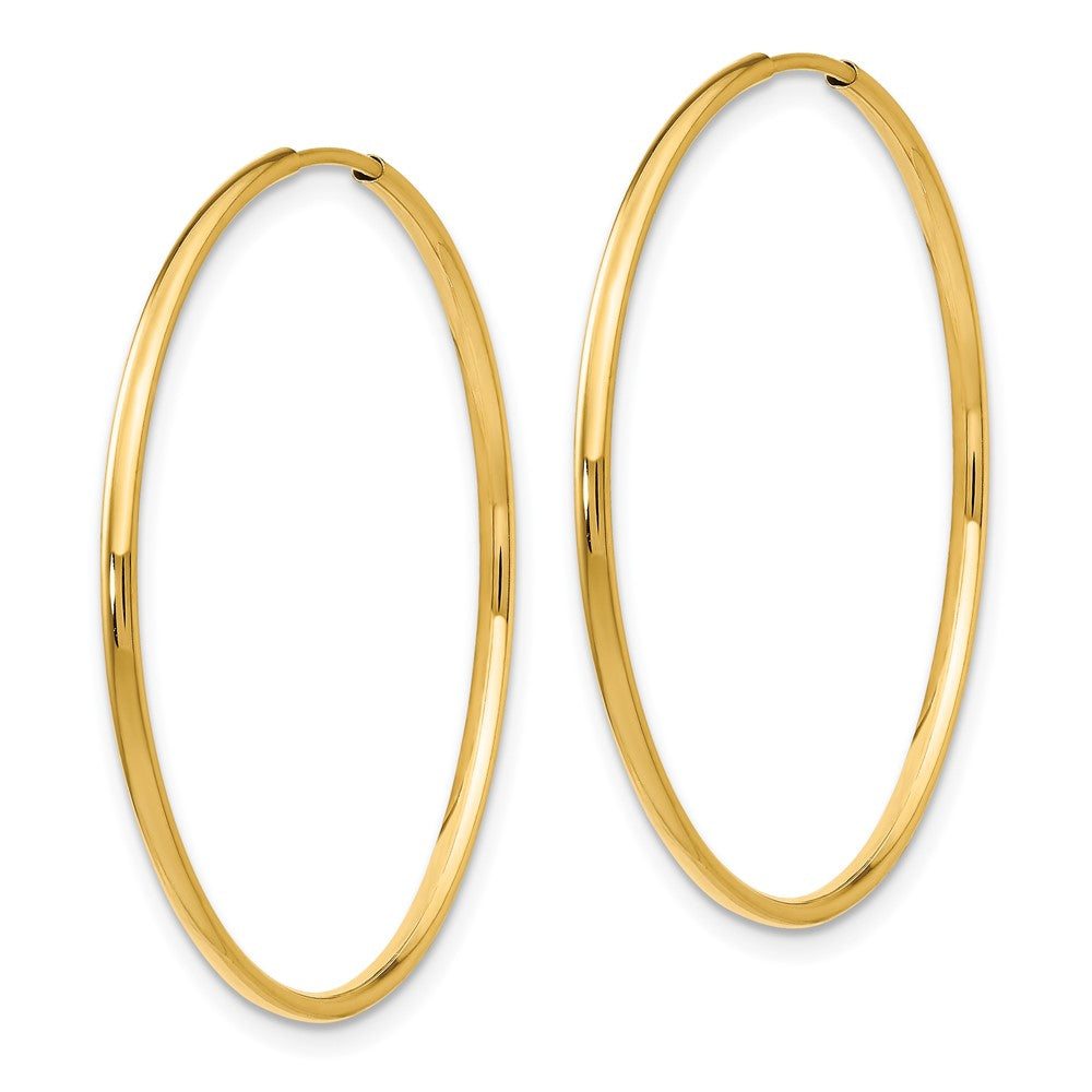 14k Madi K 1.25x33mm Endless Hoop Earrings
