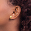 14k Madi K Hammered 9mm Button Post Earrings