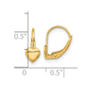 14k Madi K 5.00mm Heart Childrens Leverback Earrings