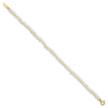 14k Madi K White FWC Pearl 15 Necklace, Earrings & 5.5 Bracelet 3pc Set