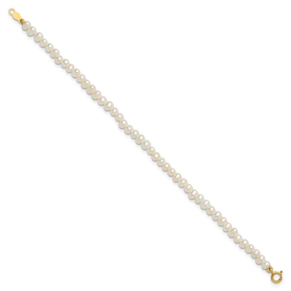 14k Madi K White FWC Pearl 15 Necklace, Earrings & 5.5 Bracelet 3pc Set