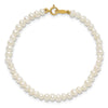 14k Madi K White FWC Pearl 15 Necklace, Earrings & 5.5 Bracelet 3pc Set