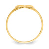 14k Madi K Two Hearts Size 2 Baby / Childrens Ring