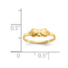14k Madi K Two Hearts Size 2 Baby / Childrens Ring