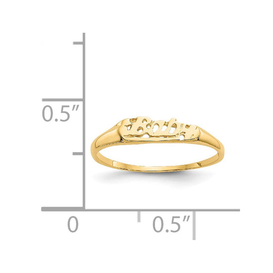 14k Madi K BABY Script Size 2 Baby / Childrens Ring