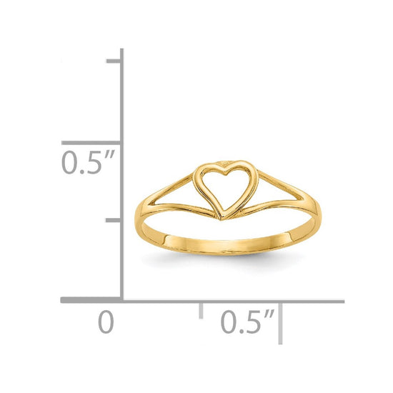 14k Madi K Heart Size 2 Baby / Childrens Ring