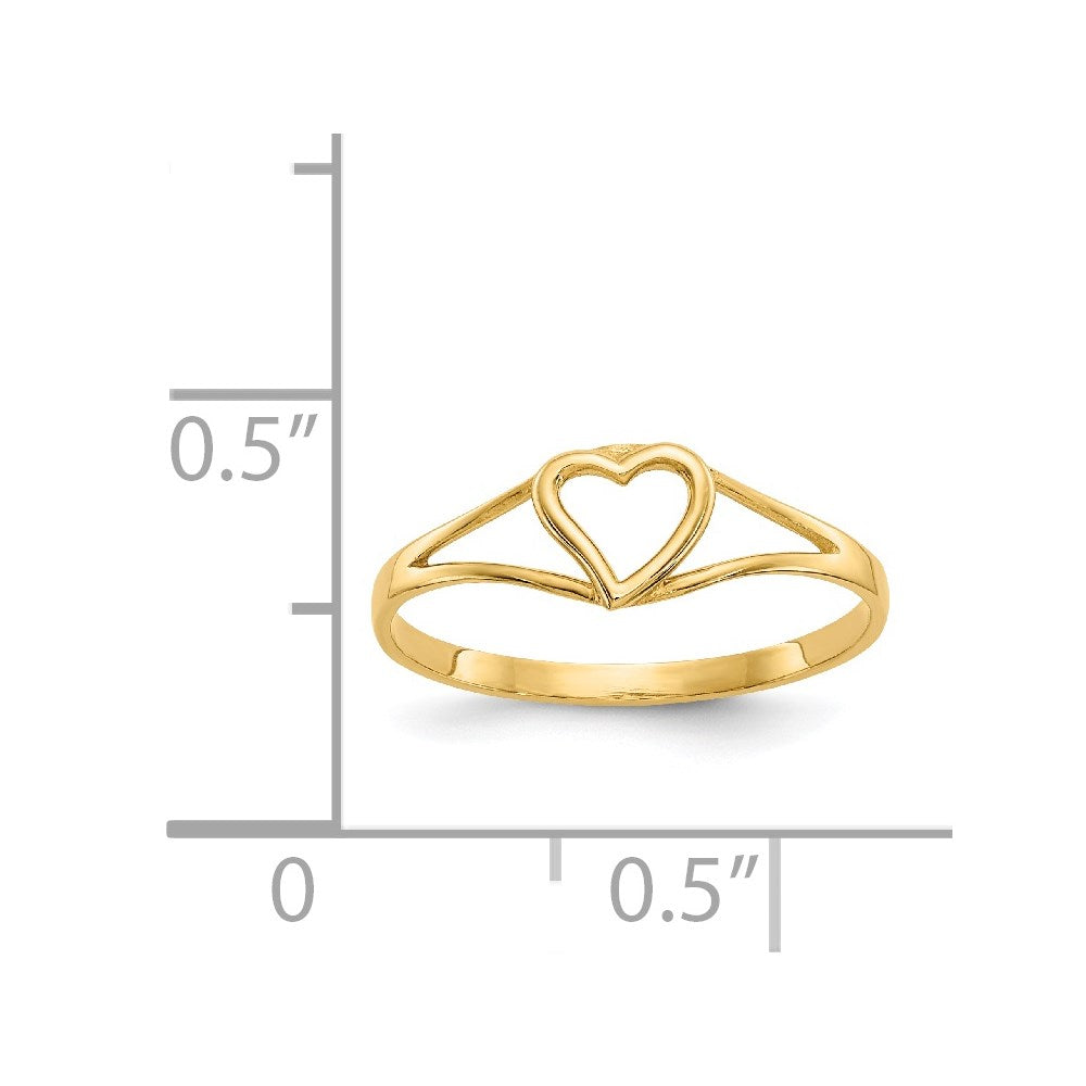 14k Madi K Heart Size 2 Baby / Childrens Ring