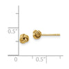 14k Madi K Polished Love Knot Childrens Post Earrings