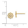 14k Madi K CZ Flower Post Earrings