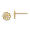 14k Madi K CZ Flower Post Earrings