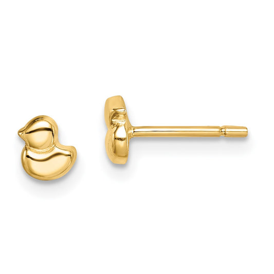 14k Madi K Duck Childrens Post Earrings