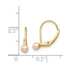 Madi K® Gold FWC Pearl Leverback Earrings