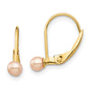 Madi K® Gold FWC Pearl Leverback Earrings